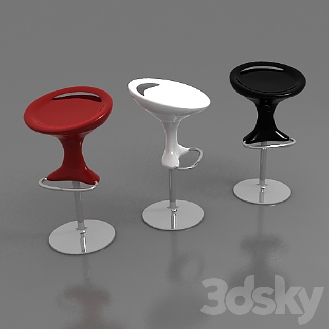 Bontempi_Discovery bar stool 3DSMax File - thumbnail 1