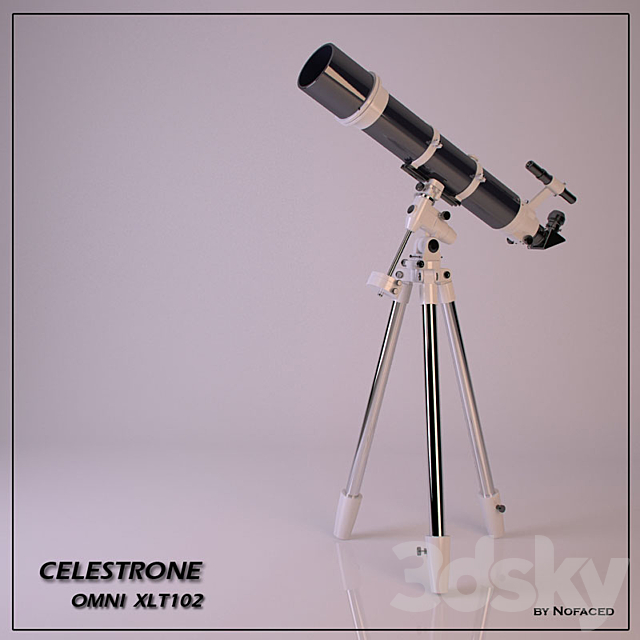 PROFi telescope. celestron omni xlt102 3DSMax File - thumbnail 1