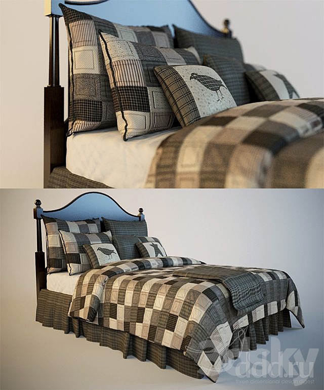 Country Bed 3DSMax File - thumbnail 1