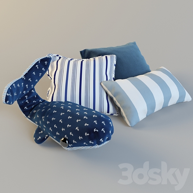 decorative pillows 3DSMax File - thumbnail 1