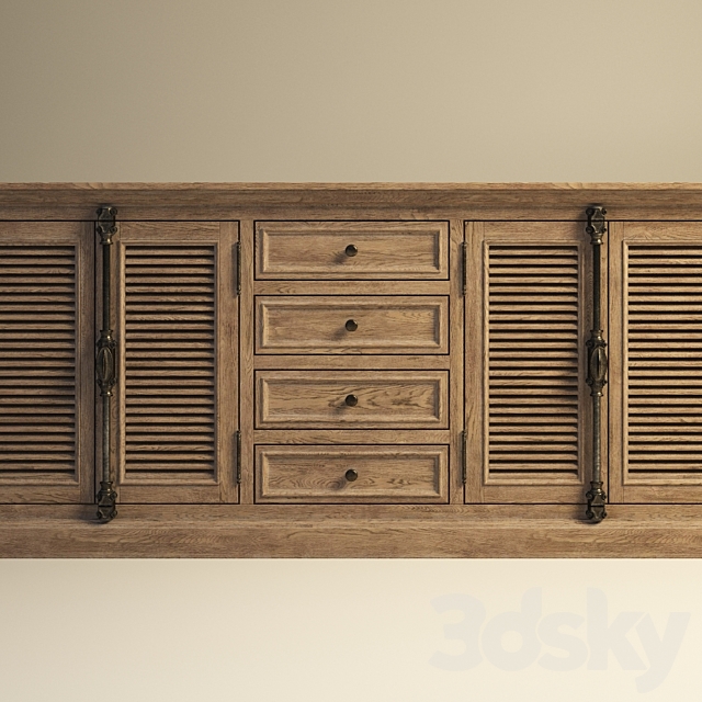 GRAMERCY HOME Concorde Sideboard 511.005 3DSMax File - thumbnail 1