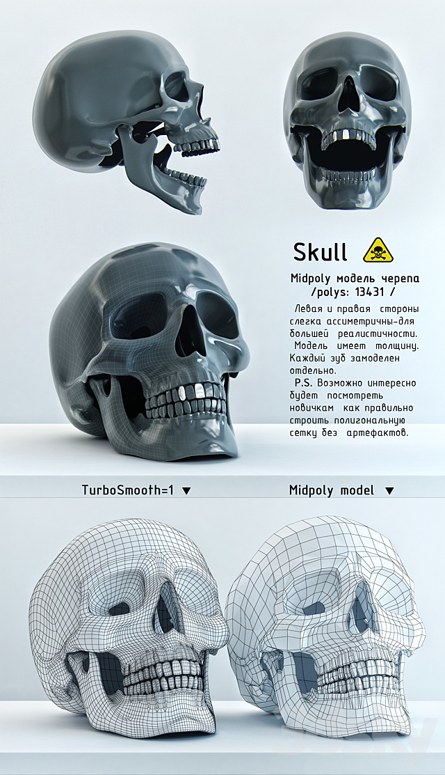 Skull 3d