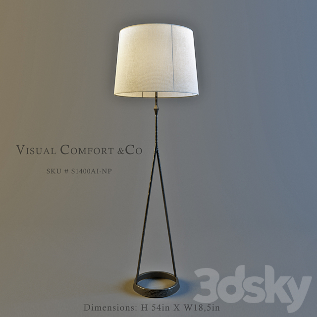 Visual Comfort_ SKU # S1400AI-NP 3DSMax File - thumbnail 1