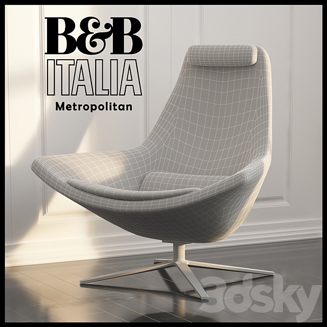 Metropolitan ME100 _ 1 B & B Italia 3DSMax File - thumbnail 2