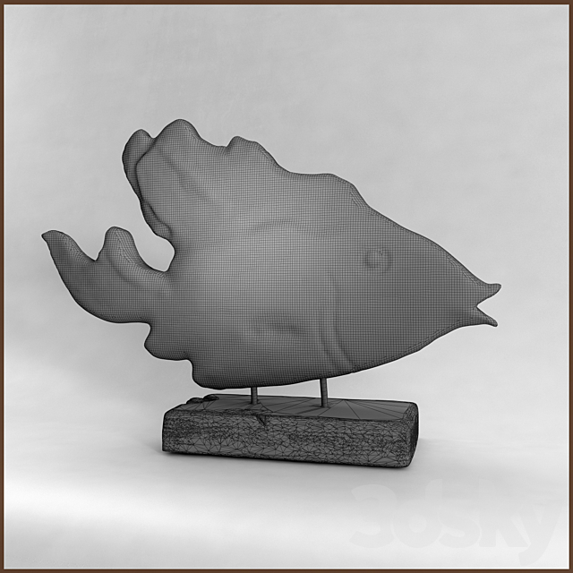 Figurine fish 3d