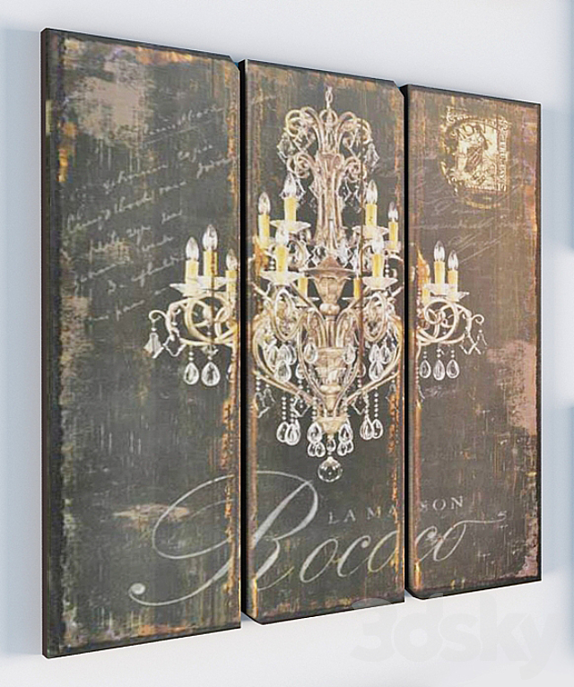 Set of 8 pictures 3d
