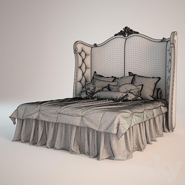 Bed Glamour Art.GLA701 3DSMax File - thumbnail 2