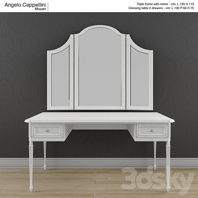 Dressing table Angelo Cappellini (202h52h90) 3DSMax File - thumbnail 1