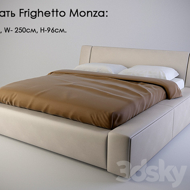 bed Frighetto Monza 3DSMax File - thumbnail 1