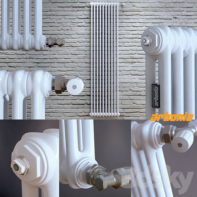 Steel tubular radiator Arbonia 2180 3DSMax File - thumbnail 1