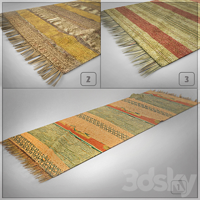 RUG-TRACK (3 pieces) 3DSMax File - thumbnail 1