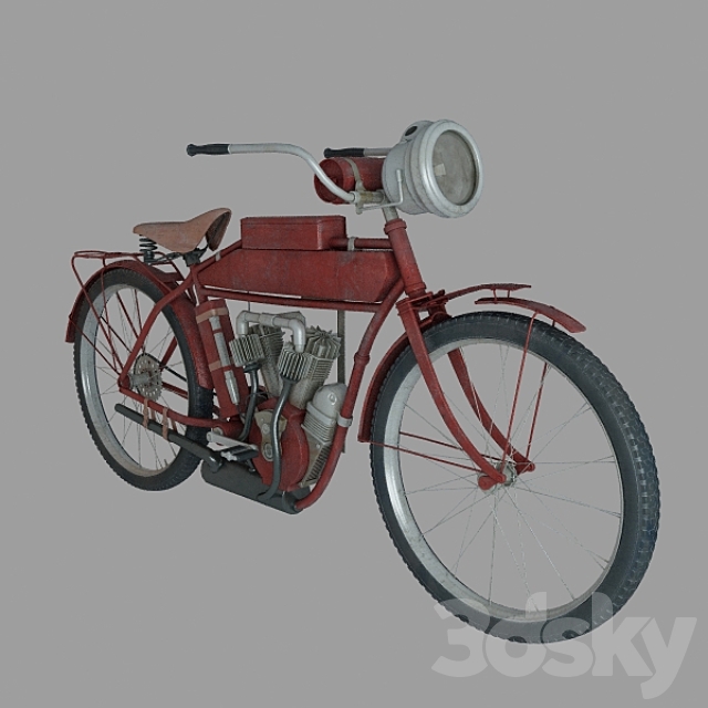 indian motorcycle 3DSMax File - thumbnail 1