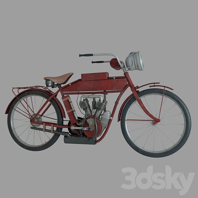 indian motorcycle 3DSMax File - thumbnail 2