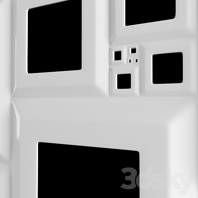 3D Panel Corian Fibonacci 3d