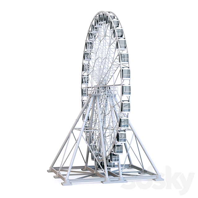 Ferris Wheel 3DSMax File - thumbnail 1