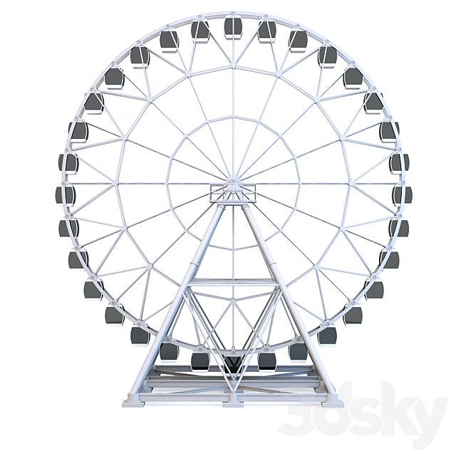 Ferris Wheel 3DSMax File - thumbnail 2