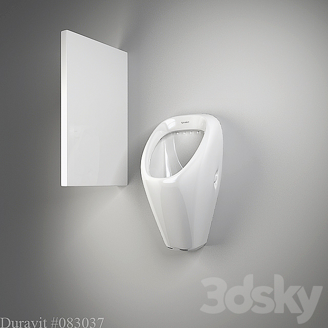 Urinal Duravit 3DSMax File - thumbnail 1
