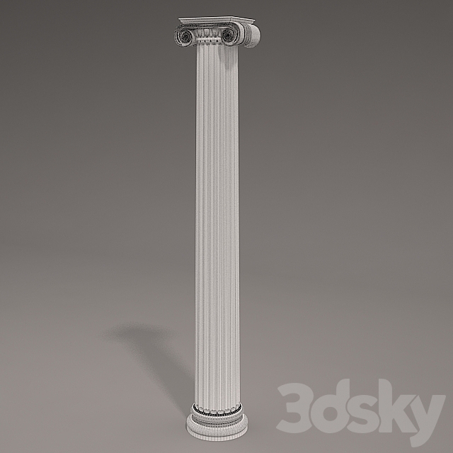 Antique Column 3DSMax File - thumbnail 2