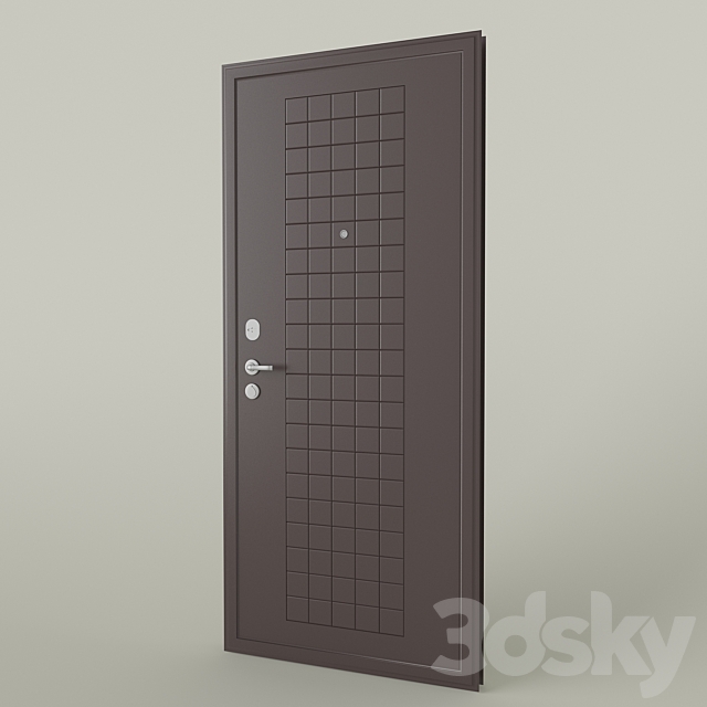 Front metal door