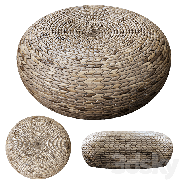 Wicker ottoman Free Download