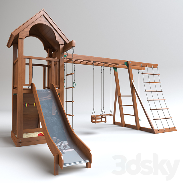 Playground structure 3d