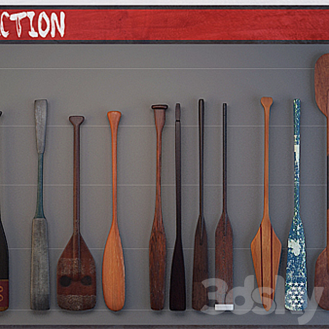 Oars Collection 3DSMax File - thumbnail 1