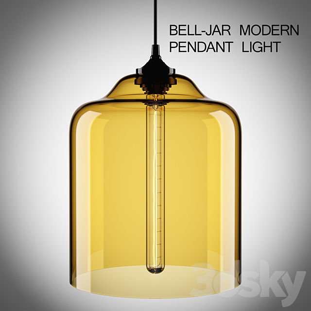 Bell-Jar Modern Pendant Light 3DSMax File - thumbnail 1