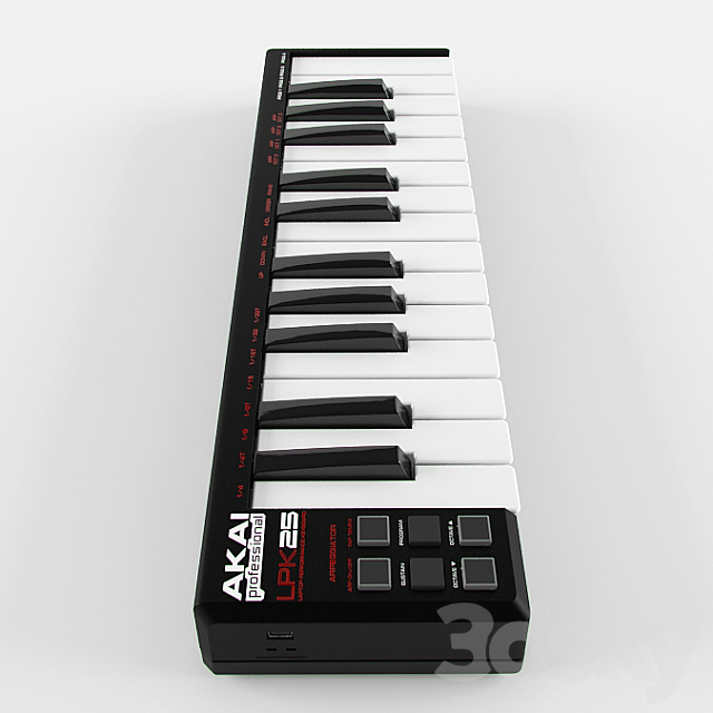 MIDI keys Akai lpk25 3d