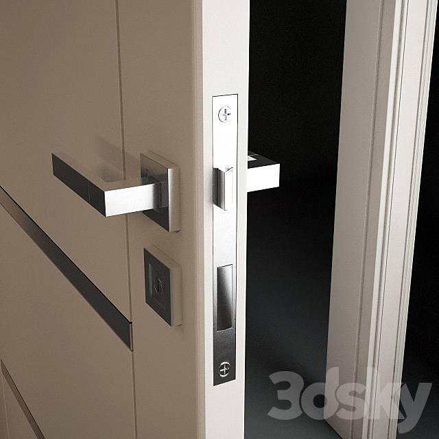 Modern Door 005 3d