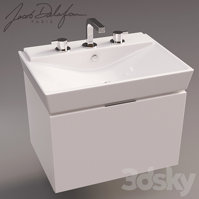 Sink Jacob Delafon Reve EB560 3DSMax File - thumbnail 1