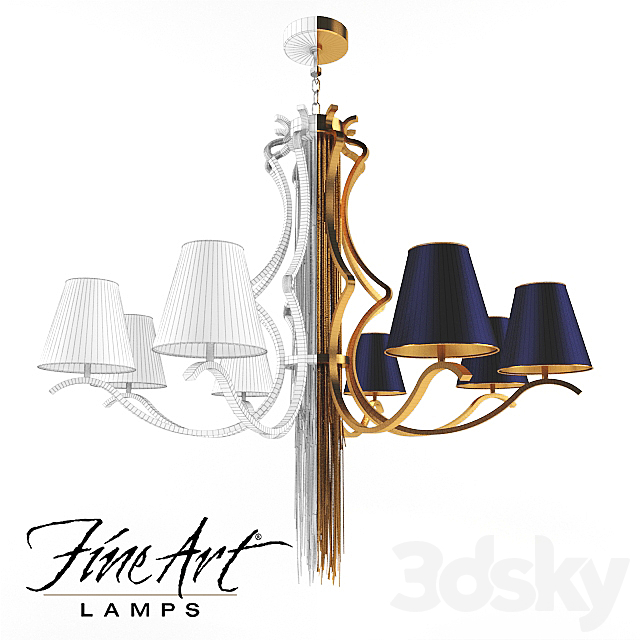 Fine Art Lamps Chandelier 3DSMax File - thumbnail 2