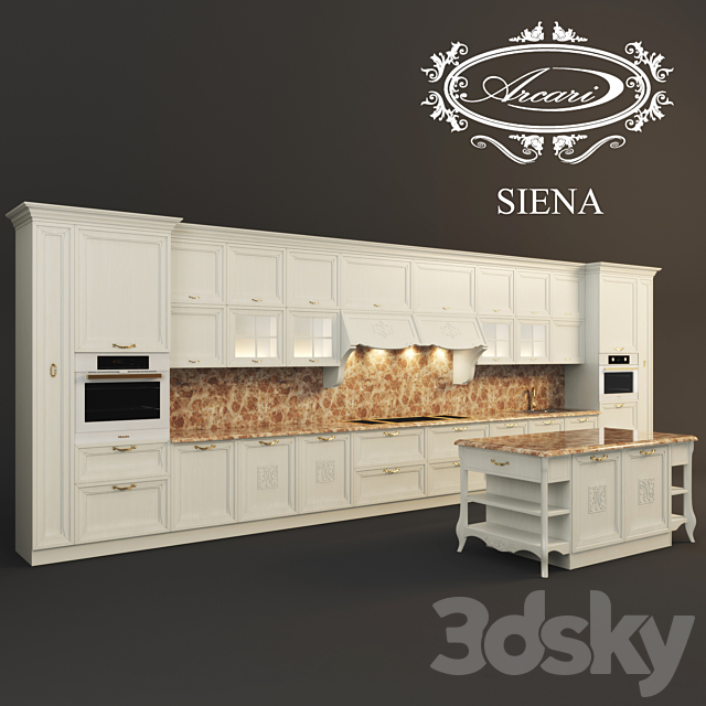 Kitchen Arcari Siena 3DSMax File - thumbnail 1