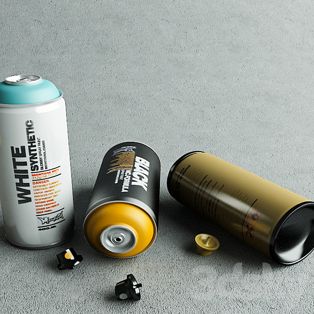 Montana spray cans 3d