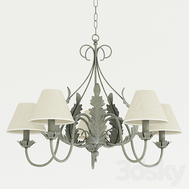The chandelier in the style of Provence. 3DSMax File - thumbnail 1