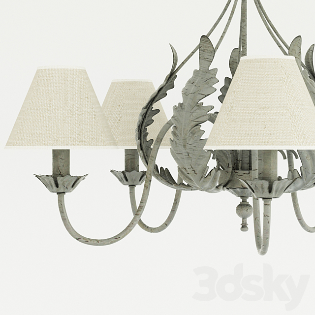 The chandelier in the style of Provence. 3DSMax File - thumbnail 2