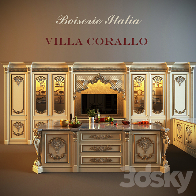 Kitchen Villa Corallo 3DSMax File - thumbnail 1