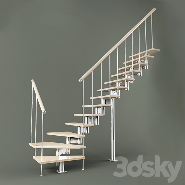 stairs to the attic 3DSMax File - thumbnail 1