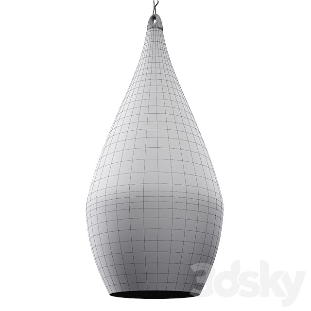 Decorative lamp with holes 3d