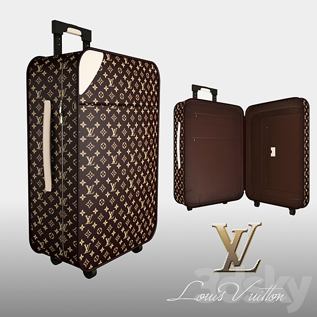 Louis Vuitton suitcase 3DSMax File - thumbnail 1