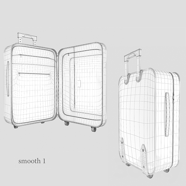 Louis Vuitton suitcase 3DSMax File - thumbnail 3
