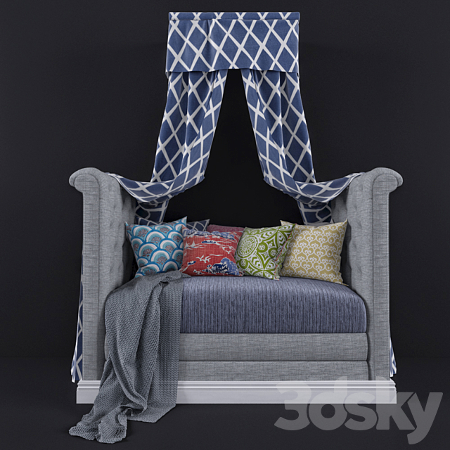 Sofa with canopy 3DSMax File - thumbnail 1