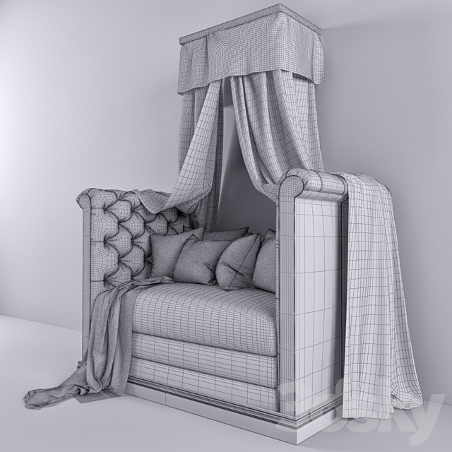 Sofa with canopy 3DSMax File - thumbnail 2