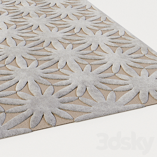 floral carpet-1 3DSMax File - thumbnail 1