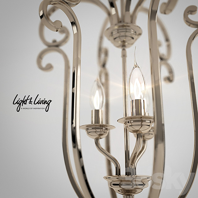 Chandelier Light & Living ISABELLE 3d