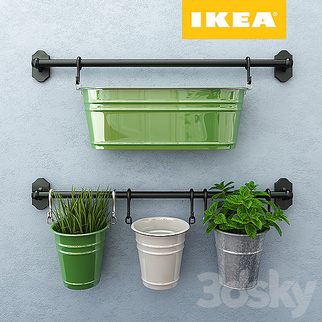 Wall accessories IKEA. series Fintorp 3DSMax File - thumbnail 1