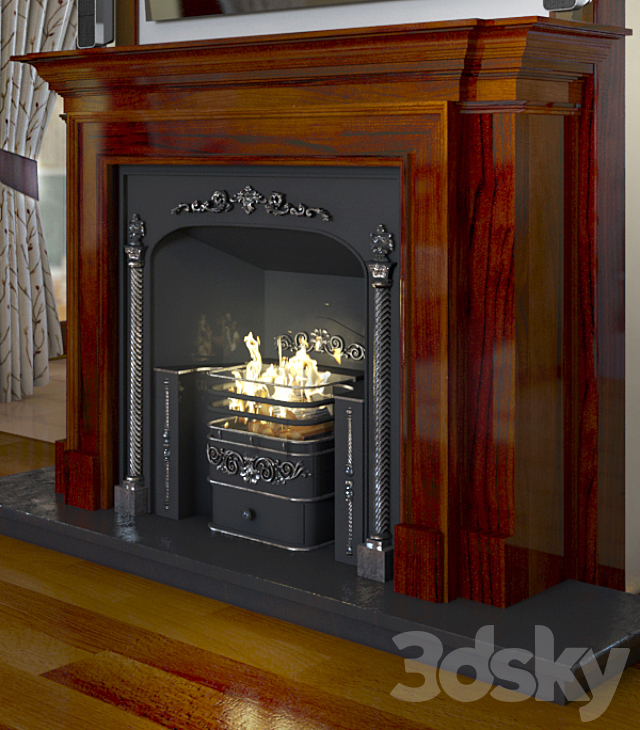 Regency hob grate 3d