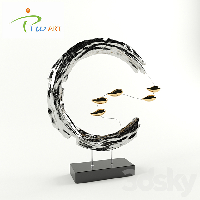 Sculpture with birds from Pico Art Co 3DSMax File - thumbnail 3