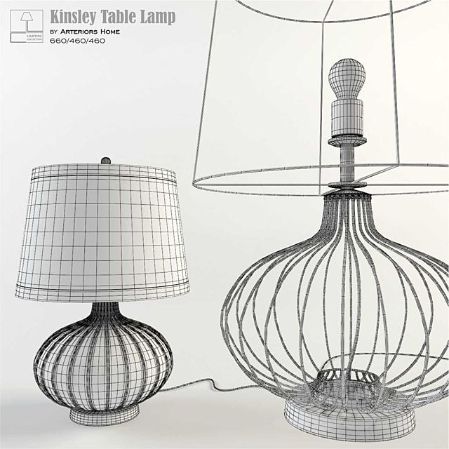 Kinsley Table Lamp 3d