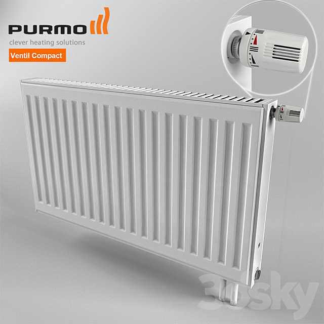 Purmo Ventil Compact radiator 3DSMax File - thumbnail 1