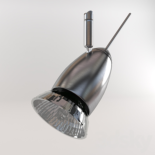 IKEA HUSINGE. Ceiling track. 3 spotlights 3d